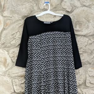 NY Collection Black & White Dress